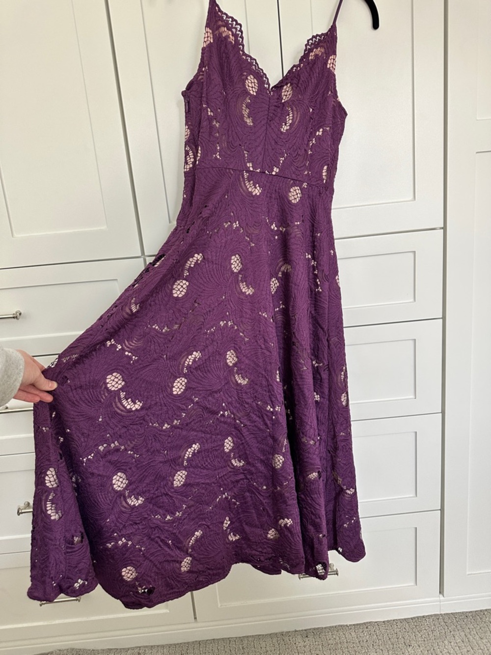 Worn once! Anthropologie Moulinette Soeurs
Purple Lace Dress - Picture 8 of 8